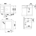 Мойка кухонная Blanco Metra 45S Compact 519574 алюметаллик