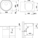 Мойка кухонная Blanco Rondoval 525319 сталь, матовая