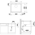 Мойка кухонная Blanco Subline 500-U Silgranit, белая