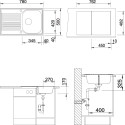 Мойка кухонная Blanco Tipo 45 S Compact сталь декор