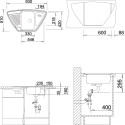 Мойка кухонная Blanco Tipo 9 E сталь матовая