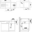 Мойка кухонная Blanco Zia 5S 526016 черная