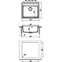 Мойка кухонная Dr. Gans Nika 570 терракот