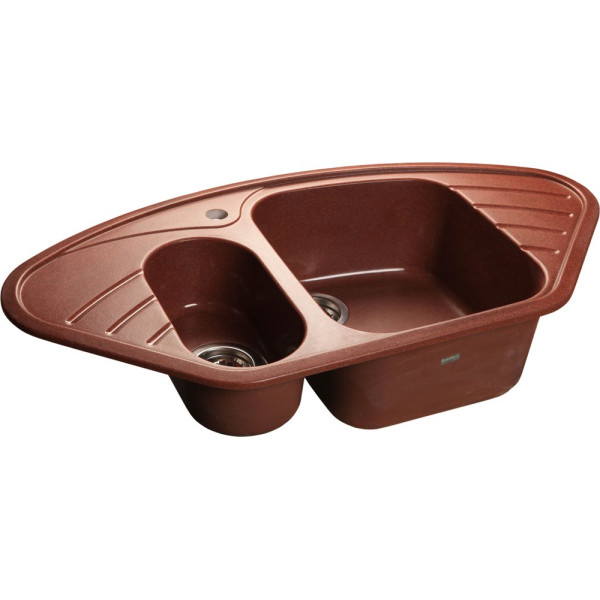 Мойка кухонная GranFest Corner C-960 E красный марс