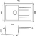 Мойка кухонная GranFest Quadro GF-Q780L серый