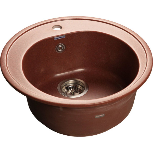 Мойка кухонная GranFest Rondo GF-R510 красный марс