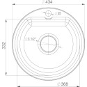 Мойка кухонная GranFest Smart SM 435 белый