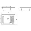 Мойка кухонная Marrbaxx Арлин Z015Q004 чёрный