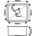 Мойка кухонная Melana H4538 сатин