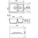 Мойка кухонная Mixline ML-GM30 (328) бежевая