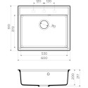 Мойка кухонная Omoikiri Daisen 60-BL черная