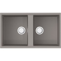 Мойка кухонная Omoikiri Kitagawa 83-2-U-GR leningrad grey