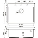 Мойка кухонная Omoikiri Tedori 68 шампань