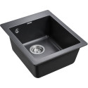 Мойка кухонная Paulmark Leer PM104249-BL черный