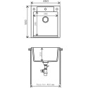 Мойка кухонная Polygran Argo 460 бежевая