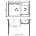 Мойка кухонная Polygran Brig 772 бежевая