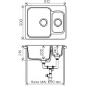 Мойка кухонная Polygran F-09 опал