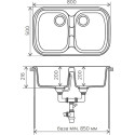 Мойка кухонная Polygran F-150/14 серая