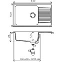 Мойка кухонная Polygran F-19 терракот