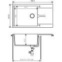 Мойка кухонная Polygran Gals 862 черная