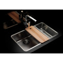 Мойка кухонная Reginox Ohio 50x40+18x40 LUX L сталь
