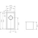 Мойка кухонная Reginox Ontario 18x40 Small LUX OKG (c/box) L