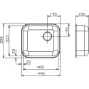 Мойка кухонная Reginox R18 4035 LUX OKG сталь