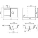 Мойка кухонная Schock Eton 45D магнолия