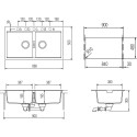 Мойка кухонная Schock Horizont 90 (N-200) пуро