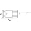 Мойка кухонная Seaman Eco Roma SMR-8650A без отверстий