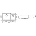Мойка кухонная Seaman Eco Roma SMR-8650B без отверстий