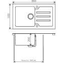 Мойка кухонная Tolero Glass TG-860 черная