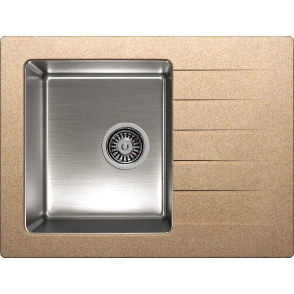 Мойка кухонная Tolero Twist TTS-660 № 101 бежевая