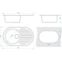 Мойка кухонная ZETT lab. T011Q009 терракот