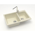 Мойка кухонная ZETT lab. T191Q002 бежевая
