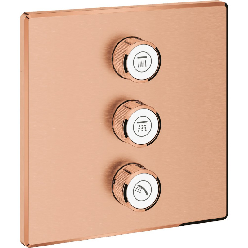 Переключатель потоков Grohe Grohtherm SmartControl 29127DL0 на три потребителя, теплый закат