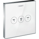 Переключатель потоков Hansgrohe ShowerSelect 15736400 на три потребителя, белый