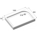 Поддон для душа BelBagno Tray 100х80 R