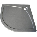 Поддон для душа GuteWetter Deluxe 100x100x4 R серый