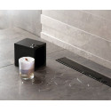 Поддон для душа Pestan Confluo Board 40007822BG 120x120, под плитку со встроенным лотком, решетка черный глянец