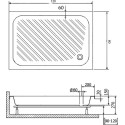 Поддон для душа RGW B/CL-S-A 16180282-51-A 80х120