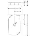 Поддон для душа Radaway Paros D1600