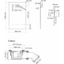 Поддон для душа Wasserkraft Elbe 74T07 120x90