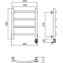 Полотенцесушитель электрический Aquanerzh Дуга R 50x40