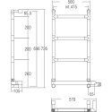 Полотенцесушитель электрический Margaroli Sereno 470-582-4