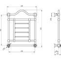 Полотенцесушитель электрический Migliore Edward ML.EDW-EL.500.DO 85x68 см, L, золото