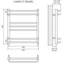 Полотенцесушитель водяной Lemark Linara П7 50x60