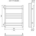 Полотенцесушитель водяной Lemark Unit П7 50x60