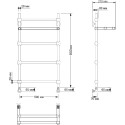 Полотенцесушитель водяной Secado Флоренция 3 50x80, с полкой (28/28)