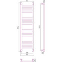 Полотенцесушитель водяной Сунержа Богема+ 120x30, прямая